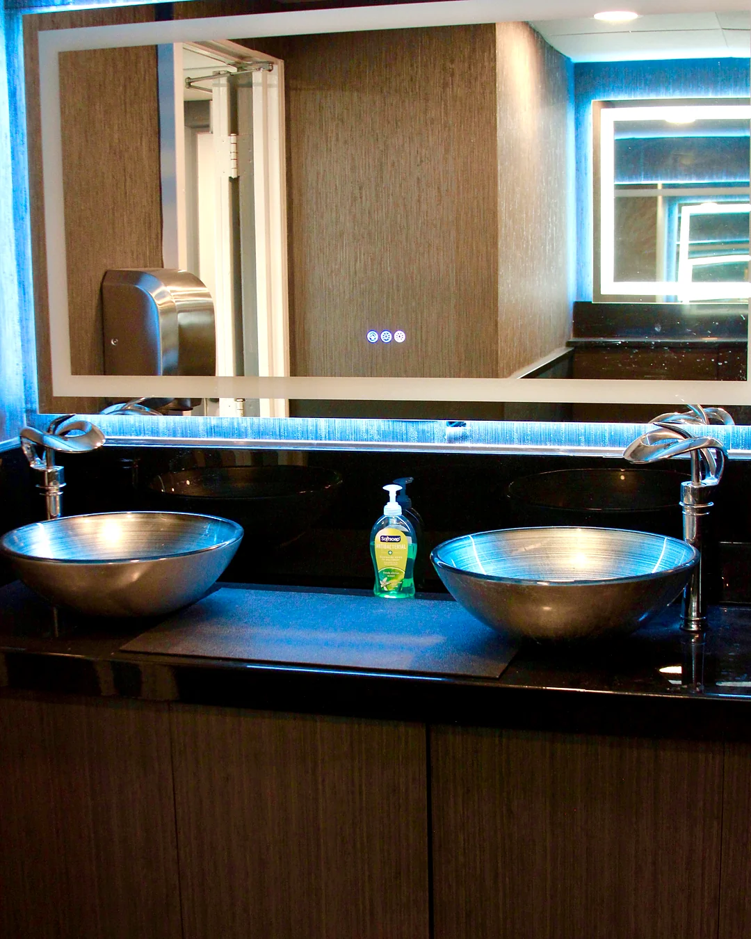 Bathroom vanity aboard Opus Yacht Miami